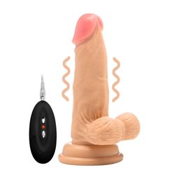 Realrock by shots Vibrerende Realistische Cock met Scrotum - 6 / 15 cm (8714273070739)