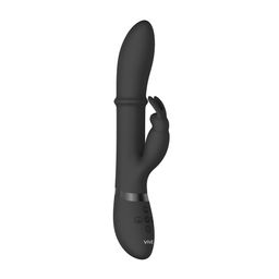Vive by shots Halo - Ring Rabbit Vibrator - Zwart (8714273545022)