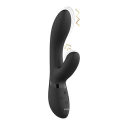 Vive by shots Kyra - Pulse Clitorale Rabbit - Zwart (8714273521798)