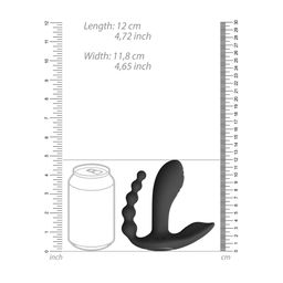 Vive by shots Kata - Pulse Wave  Vibrerende Dubbele Penetratie Vibrator - Zwart (7423522538548)