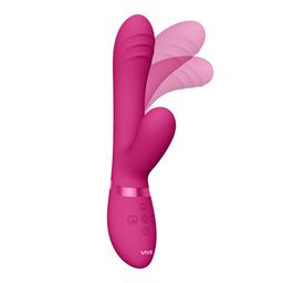 Vive by shots Tani - Finger Motion met Pulse-Wave Vibrator - Roze (7423522539583)