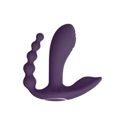 Vive by shots Kata - Pulse Wave  Vibrerende Dubbele Penetratie Vibrator - Paars (7423522538555)
