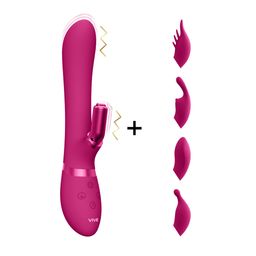 Vive by shots Chou - G-Spot Rabbit  Clitoral Stimulator - Roze (7423522537572)