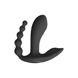 Vive by shots Kata - Pulse Wave  Vibrerende Dubbele Penetratie Vibrator - Zwart (7423522538548)
