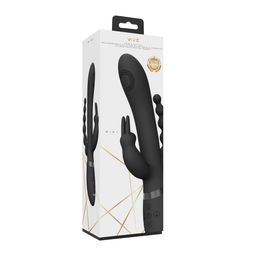 Vive by shots Rini - Pulse Wave  Vibrerende Dubbele Penetratie Rabbit - Zwart (7423522539521)