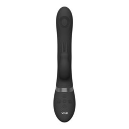 Vive by shots Rini - Pulse Wave  Vibrerende Dubbele Penetratie Rabbit - Zwart (7423522539521)
