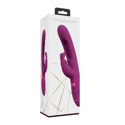 Vive by shots Mika - Triple Motor - Vibrerende Rabbit met Innovatieve G-Spot Flapper Stimulator - Roze (8714273051844)
