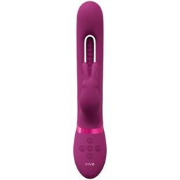 Vive by shots Mika - Triple Motor - Vibrerende Rabbit met Innovatieve G-Spot Flapper Stimulator - Roze (8714273051844)