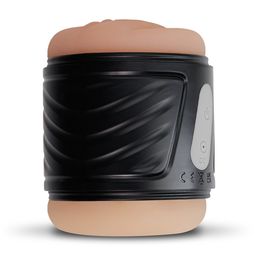 Crushious Dunk - Double Entry Masturbator with Vibration - Black (7403254162211)