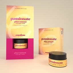 Crushious Passionate - Massage Candle with Pheromones and Passion Fruit Scent - 0.68 fl oz / 20 ml (7403254162600)