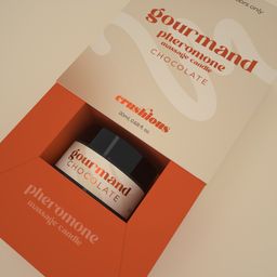Crushious Gourmand - Massage Candle with Pheromones and Chocolate Scent - 0.68 fl oz / 20 ml (7403254162501)