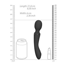 Vive by shots Nami - Pulse Wave  Vibrating Wand - Zwart (7423522539545)