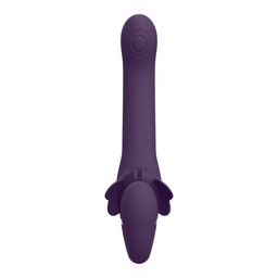 Vive by shots Satu - Pulse-Wave en Vibrerende Strapless Strapon - Paars (7423522538531)