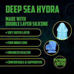 Ouch! by shots Diepzee Hydra - Siliconen Dildo - Blauw (8714273024237)