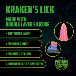 Ouch! by shots Kraken's Lick - Siliconen Dildo - Blauw/Rood (8714273024305)