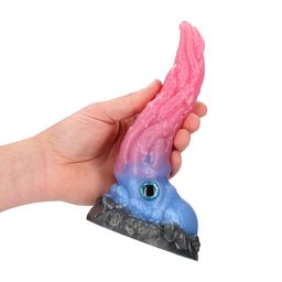 Ouch! by shots Kraken's Lick - Siliconen Dildo - Blauw/Rood (8714273024305)