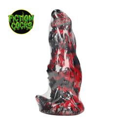 Ouch! by shots Hell Night Fiend - Siliconen Dildo - Rood/Zwart (8714273024275)