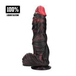 Ouch! by shots Infernal Demon - Siliconen Dildo - Rood/Zwart (8714273024381)