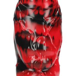 Ouch! by shots Demon Master - Siliconen Dildo - Rood/Zwart (8714273024336)
