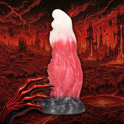 Ouch! by shots Space Night Fiend - Siliconen Dildo - Rood/Wit (8714273024268)