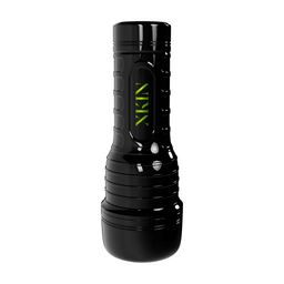 Xkin by shots Metallix - Aza Velvet - Vibrating Torch Masturbator - Pussy - 590g - Black/Flesh (8714273031310)