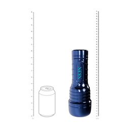 Xkin by shots Metallix - Dante Knox - Vibrating Torch Masturbator - Mouth - 590g - Blue/Tan (8714273031365)