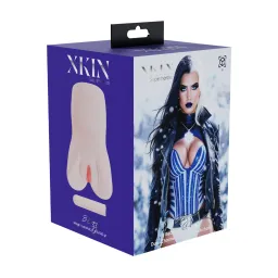Xkin by shots Superheroes - Blizz - Dual Entry Vibrating Masturbator - 660g - Flesh (8714273031792)