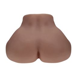 Xkin by shots Bodyforms - Clara Vossin - Dual Entry Vibrerende Masturbator - 6,3 kg / 14,1 lbs - Bruin (8714273029850)