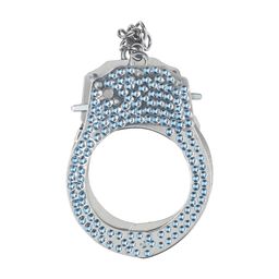 Ouch! by shots Heavy-Duty Diamond Handcuffs - Blue (8714273031082)