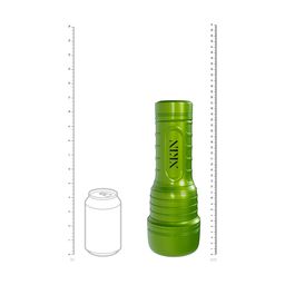 Xkin by shots Metallix - Lyv Royale - Vibrating Torch Masturbator with Suction - Mouth - 660g - Green/Brown (8714273031389)