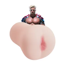 Xkin by shots Superheroes - Cumlander - Vibrating Masturbator - Ass - 660g - Flesh (8714273031709)
