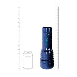 Xkin by shots Metallix - Ronan Cobalt - Vibrating Torch Masturbator with Suction - Mouth - 660g - Blue/Flesh (8714273031426)