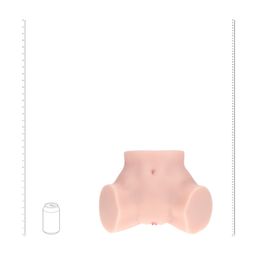 Xkin by shots Bodyforms - Bree Knox - Dubbele Ingang Vibrerende Masturbator - 4,2 kg / 9,3 lbs - Vlees (8714273029997)
