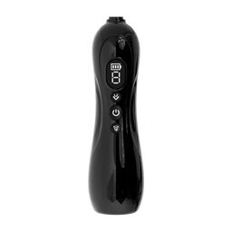 Pumped by shots Automatische Vagina- en Borstpomp met Draaien en Vibrerende Tong - Zwart (8714273029706)
