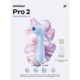 Satisfyer Pro 2 Generatie 4 - Dubbele Luchtpulsvibrator - Serene Blauw (4061504095400)