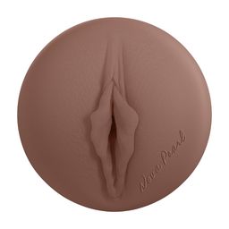 Xkin by shots Metallix - Nova Pearl - Vibrating Torch Masturbator - Pussy - 590g - Silver/Brown (8714273031334)