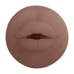 Xkin by shots Metallix - Axel Steel - Torch Masturbator - Mouth - 570g - Blue/Brown (8714273031303)