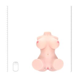 Xkin by shots Bodyforms - Aveline Luxe - Dual Entry Vibrerende Masturbator - 14 kg / 30,9 lbs - Vlees (8714273030016)