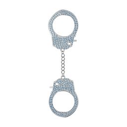 Ouch! by shots Heavy-Duty Diamond Handcuffs - Blue (8714273031082)