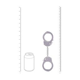 Ouch! by shots Heavy-Duty Diamond Handcuffs - Purple (8714273031105)