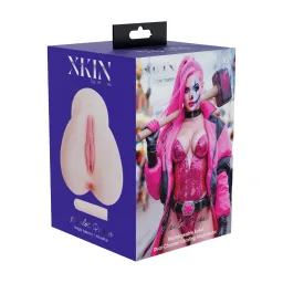 Xkin by shots Superheroes - Harlot Queen - Dual Entry Vibrating Masturbator - 660g - Flesh (8714273031761)