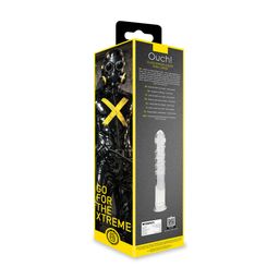 Ouch! by shots Glass Ringed Dildo - Xtra Large - Clear (8714273015082)