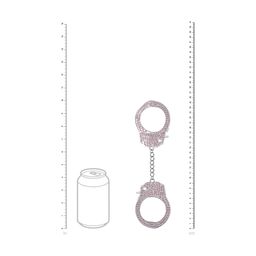 Ouch! by shots Heavy-Duty Diamond Handcuffs - Pink (8714273031099)