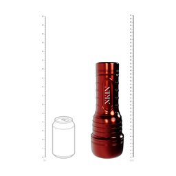 Xkin by shots Metallix - Don Phoenix - Vibrating Torch Masturbator with Suction - Ass - 660g - Red/Tan (8714273031419)