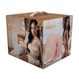 Xkin by shots Bodyforms - Aria Summers - Dubbele Ingang Vibrerende Masturbator - 1,6 kg / 3,5 lbs - Vlees (8714273029898)
