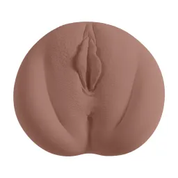Xkin by shots Superheroes - Goldess - Dual Entry Vibrating Masturbator - 660g - Brown (8714273031815)