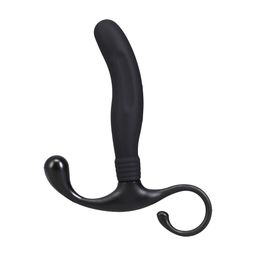 Doc johnson Smooth Silicone Prostate Massager - Black (782421098902)