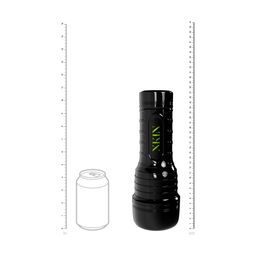 Xkin by shots Metallix - Lana Eclipse - Vibrerende Fakkel Masturbator met Zuigfunctie - Pussy - 660g - Zwart/Tan (8714273031372)
