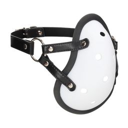 Ouch! by shots Jock Muzzle with Adjustable Straps - White (8714273015297)