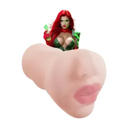 Xkin by shots Superheroes - Toxica - Vibrating Masturbator - Mouth - 660g - Flesh (8714273031716)